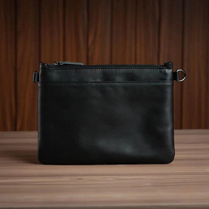 Bolso de mano de cuero genuino con organizador de pulsera, diseñado para un transporte seguro en el día a día y comodidad en viajes, a un precio razonable. - Product Image 4