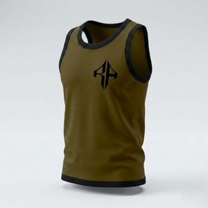High Premium Quality Customized Design Technics <b>Printed</b> <b>Material</b> 100%Cotton Men's Tank Top Style Causal by RIVIAN ATLANTIC - Product Image 4