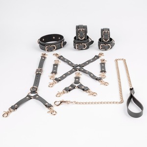Kit de 11 Piezas de Correas de Cuero Genuino de Marca Privada, Equipo de Bondage al por Mayor, Cuero de Grano Completo de Primera Calidad RTTS-0029 - Product Image 1