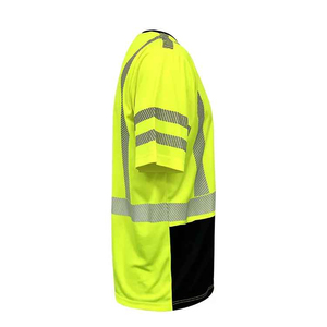 T-shirt de travail respirant et imperméable haute visibilité avec logo personnalisé, motif réfléchissant, bleu sécurité, couleurs personnalisées, vente en gros - Product Image 3