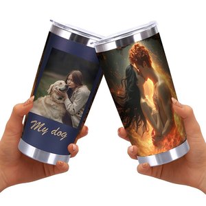 Stainless Steel Tumbler 20oz Double Wall <b>Insulated</b> Thermal <b>Cup</b> All Season Daily Drinking Travel Mug - Product Image 2