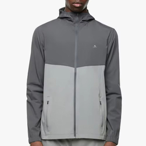 Ensemble de survêtement décontracté personnalisé à capuche coupe-vent uni, style cargo sport, créez votre propre tenue unisexe en polyester Active 2026 - Product Image 4