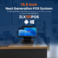 Optimiser les opérations commerciales avec notre système de point de vente à double écran tactile de 15.6 pouces