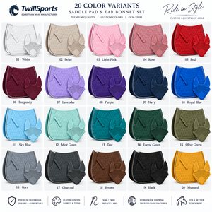 TWILL SPORTS - Protector de Cuello para Silla de Montar Acolchado Verde Menta, Forro de Malla de Poliéster Transpirable, Multiusos - Product Image 6