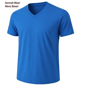 T-shirts confortables à manches courtes pour hommes, col en V - Product Image 6