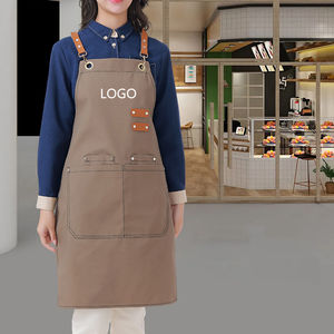 Delantales de Cocina de Cuero Personalizados para Mujer y Hombre, Delantal de Chef, Estilista, para Parrilla, Restaurante, Bar, Tienda, Cafetería, Estudio, Uniforme - Product Image 2