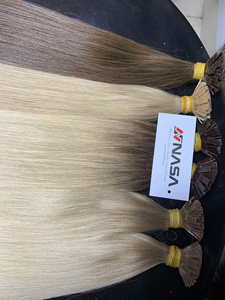 ผมคุณภาพสูง NASA HAIR เกรด 10A ต่อผมแบบเส้นใหญ่ หรูหรา 100% เวอร์จิ้น บาค์ นิ่น เวียดนาม ซุปเปอร์ดับเบิ้ลดรอน เครื่องจักรผลิตแบบดับเบิ้ล 28 - Product Image 3