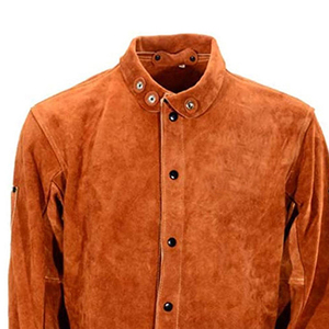 Chaqueta de Soldadura de Alta Calidad Hecha de Cuero Dividido, Fabricante de Equipos de Seguridad para Soldadores de Primera Calidad en Pakistán - Product Image 4