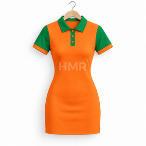 Robe de yoga HMR Sorority Sisterhood pour femme, élégante, taille haute, jupe de sport, manches courtes, moulante - Product Image 5