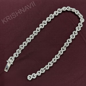 สร้อยคอแบบ Cuban Link ขนาด 10 มม. ประดับเพชร VVS Lab Diamond ดีไซน์ Infinity Chain สไตล์ฮิปฮอป  แบบสั่งทำได้  สำหรับผู้ชายและผู้หญิง  เครื่องประดับสุดหรู  เหมาะเป็นของขวัญ - Product Image 2