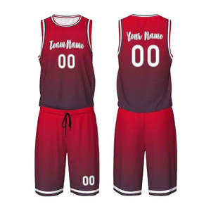 Camiseta de baloncesto personalizada al por mayor de alta calidad, sublimación, transpirable, de secado rápido, paquete de uniforme de baloncesto Reversible - Product Image 5