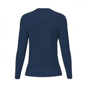 Haut de compression à manches longues pour femme en poly-spandex, protection UV UPF 50+, séchage rapide, motif personnalisé, vente en gros - Product Image 1