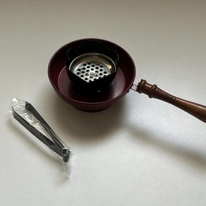 Travel Bakhoor Burner Safe Incense Bakhoor Burner of Wood & Metal Wire Canvas Bag Tong <b>Lighter</b> - Product Image 3