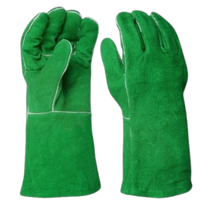 Gants de soudage en cuir de vachette pleine fleur robustes, haute performance, ignifuges, anti-coupure, pour la sécurité au travail, le barbecue et la protection personnelle anti-vibrations - Product Image 4