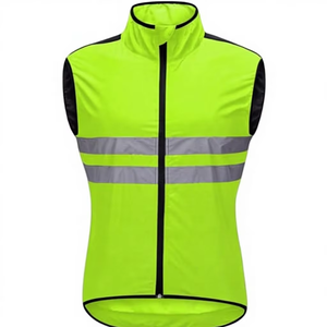 Gilet de cyclisme réfléchissant pour hommes, respirant, coupe-vent, léger, pour la sécurité nocturne, maillots de cyclisme pour Sports de plein air - Product Image 1