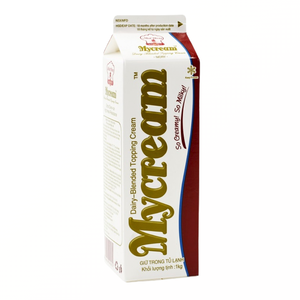 Crema No Láctea HALAL Deliciosa y Dulce de Alta Calidad al por Mayor, Crema para Repostería OEM/ODM, Crema para Cubrir Mezclada Mycream Ivory 1KG, ¡Oferta! - Product Image 1