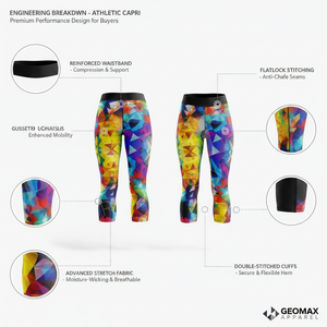 Nouvelle Arrivée 2026 – Legging Capri Imprimé Intégral de Qualité Supérieure, Taille Haute, Sans Couture, Sexy et Respirant - Product Image 2