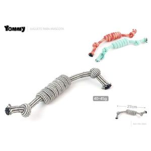 Jouet en corde Yommy pour animaux de compagnie 28cm 45g, jeu interactif, design à nœuds - Product Image 2
