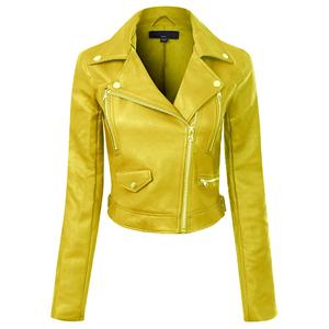Women's Custom Design New <b>Ladies</b> <b>Autumn</b> Leather <b>Jacket</b> Fashionable Breathable Outerwear for Women - Product Image 4