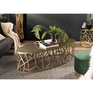 Pure Modern <b>Round</b> Coffee <b>Table</b> With Tempered Glass Top And Metal Frame Contemporary Living Room Furniture Decorative Design - Product Image 6