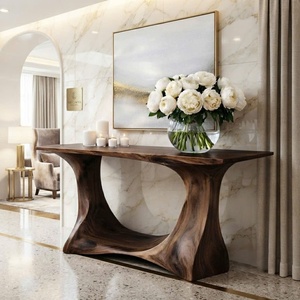 Mesa Consola de Madera Hecha a Mano, Ecológica, Duradera y Fácil de Limpiar, Estilo Moderno Rústico, Obra Maestra Meticulosamente Elaborada - Product Image 1