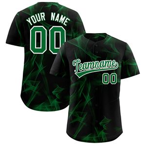 OEM Breathable Quick Dry Custom Baseball Jersey for Men-V-neck Top Custom Colors Logo 100% Polyester Heat-Transfer Printed - Product Image 1