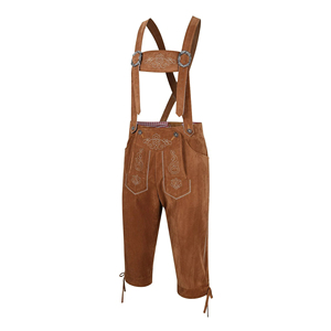 Wholesale Custom Men's Bavarian Leather Traditional German Lederhosen Solid High Quality Embroidery for Cultural Festivals Mid - Product Image 2