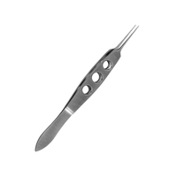 Pince d'épilation ophtalmique en acier inoxydable, instrument microchirurgical de précision à pointe fine pour l'élimination des cils et la chirurgie oculaire