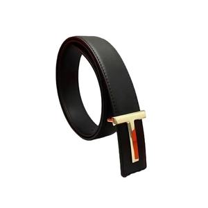 Ceinture en cuir de haute qualité 3,8 cm pour hommes d'affaires, ceinture de marque de luxe, ceintures célèbres pour hommes, sangle pour jeans, boucle en métal pour hommes - Product Image 4