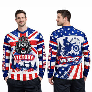 Vente en gros de maillots de motocross britanniques personnalisés, chemises de motocross, vêtements de moto tout-terrain, enduro, ATV - Product Image 1