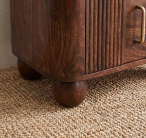 Table de chevet multifonctionnelle moderne en bois massif à 100 %, avec rangement, pour petites chambres d'appartement, table d'appoint mobile simple pour la maison - Product Image 6