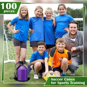 กรวยฝึกซ้อมฟุตบอล HDPE PVC คุณภาพสูง แบบกำหนดเอง สำหรับการฝึกความเร็วและความคล่องตัวบนสนาม - กรวยขายส่ง - Product Image 5