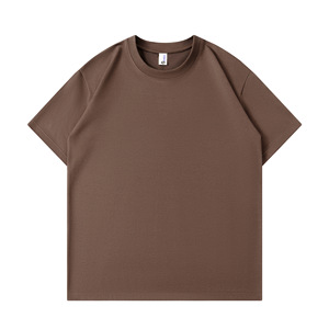 T-shirt Col Rond en Mélange Coton Bambou 240G Poids Lourd, Coupe Oversize Épaules Tombantes, Manches Trois-Quarts – Fabrication Chine Bangladesh - Product Image 4