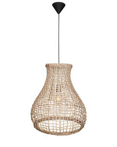 ODM Service Sustainable Seagrass Lampshade Decorative Woven <b>Ceiling</b> <b>Light</b> Shade Manufacturer - Product Image 5