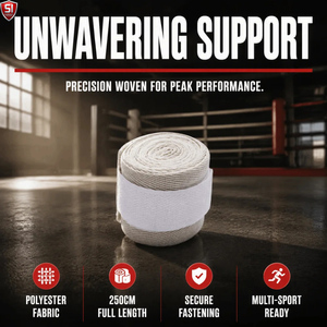 Bandages de boxe avec boucle pour le pouce, en coton respirant, absorbant l'humidité, pour l'entraînement MMA et Muay Thai - Product Image 5