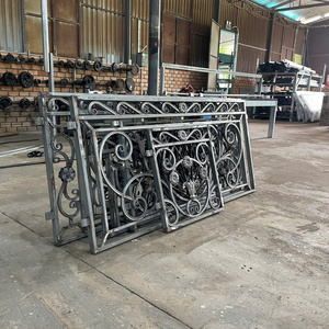 Decorative Modern Wrought Iron Stainless Steel <b>Adjustable</b> Flooring Mounted Villa Balcony Railing Rust Resistant TTD Brand 1 Year - Product Image 4