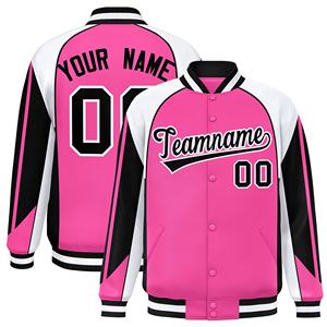 Chaqueta deportiva de béisbol personalizable de fábrica directa, chaqueta universitaria de cuero de invierno cómoda con cremallera, patrón de letras informal - Product Image 1