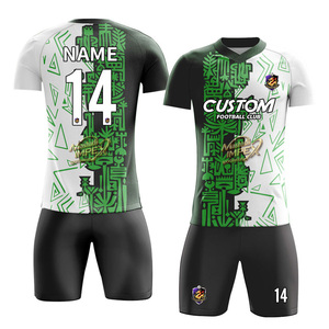 เสื้อฟุตบอลผ้าโพลีเอสเตอร์สำหรับผู้ชายเสื้อฟุตบอลแขนสั้นผ้า100% ระบายอากาศได้ดีแห้งเร็วดีไซน์ล่าสุด - Product Image 6