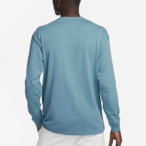 T-shirt à manches longues pour homme SIRIUS SPORTS, col rond, tricoté, décontracté, coupe ample, avec poche, 100% coton jersey, anti-plis - Product Image 2