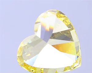Impresionante Diamante Amarillo de 9 Quilates VS1 con Corte Corazón, Diamante Suelto Brillante de Color Fantasía Raro para Joyería de Lujo Personalizada - Product Image 4