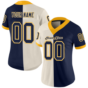 เสื้อกีฬาอเมริกันฟุตบอลแบบขายส่ง สั่งทำได้ พร้อมลายพิมพ์แบบ Sublimation และผ้าระบายอากาศได้ดี เสื้อกีฬาแบบ Unisex - Product Image 2