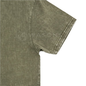 Camiseta de Hombre con Estilo, Corte Regular, Lavado Ácido, Nueva, Tejida con Algodón/Fibra de Bambú, Secado Rápido, Transpirable, Hecha en Pakistán - Product Image 5