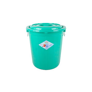 Contenedor de almacenamiento de agua de plástico duradero de 60L con tapa y asas dobles para el hogar, restaurante, tienda de bebidas, agua hirviendo aplicable - Product Image 3