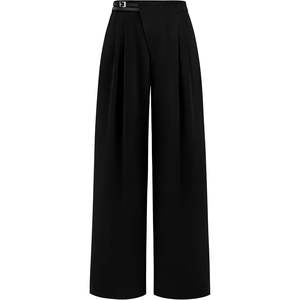 Pantalon Palazzo Élégant et Respirant Taille Haute pour Femme – Idéal Bureau et Tenues Décontractées - Product Image 1
