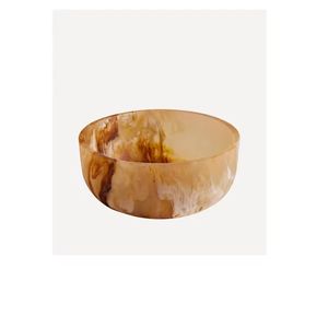 Bol en résine fait main, motif marbré vert, design moderne, plat de service alimentaire, technique sous glaçure - Product Image 5