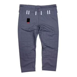 Pantalon de BJJ bleu pour hommes, vêtements d'arts martiaux, équipement d'entraînement long avec genoux renforcés et ceinture élastique - Product Image 4