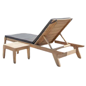 Precio al por mayor Tumbona de teca Muebles de exterior Sillas plegables para playa Piscina y uso en el jardín - Product Image 1