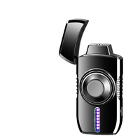 Briquet électronique rechargeable coupe-vent Serigs en alliage de zinc, recharge USB, sans flamme, vente en gros pour cigarettes, OEM ODM