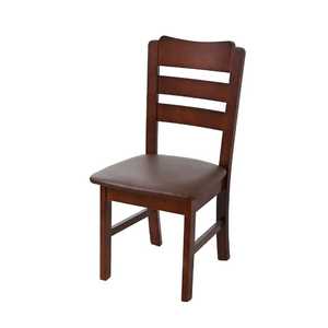 Silla de Comedor de Madera Maciza de Nogal Estilo Antiguo, Estructura Hecha a Mano, Asiento Cómodo para Cocina, Asiento Profesional para Restaurante o Cafetería - Product Image 3