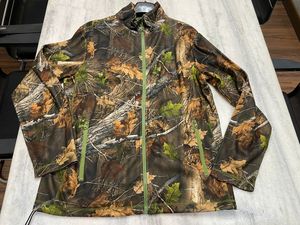 M <b>camouflage</b> Hunting <b>Jacket</b> Softshell Full Zip <b>Camouflage</b> Outdoor <b>Jacket</b> Leaf Pattern for <b>Men</b> Women - Product Image 1